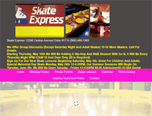 Tablet Screenshot of chinoskateexpress.com